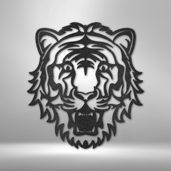 Eye of the Tiger Metal Sign Steel Sign Laser Cut Powder Coated Home & Office Met